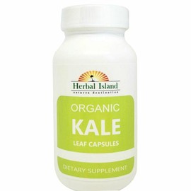 Organic Kale Leaf Powder Capsules 500mg - 120