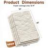 3D Lava Rock Molten Texture PU Wall Panels, 24"x48" Ivory