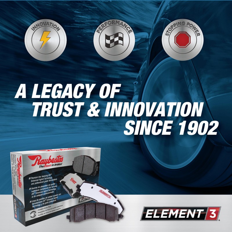 Raybestos Element3 EHT™ Automotive Replacement Front Brake Pad for Selected