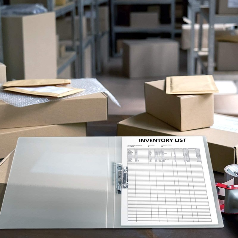 CRANBURY Punchless Clamp Binder (Dusky Gray), Ringless Binder Holds 100