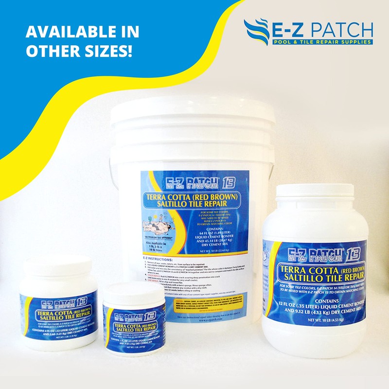 E-Z Patch 13 Saltillo Tile Repair Kit - DIY TerraCotta