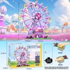JDMDKB Rotating Ferris Wheel Building Blocks Kit, with Lights, Amusement