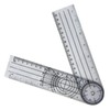 Garosa 5.5 Inch Folding Ruler Protractor Plastic 140mm Frosted Multi