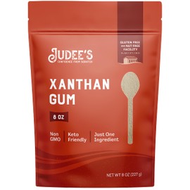 Judee's Gluten Free Xanthan Gum - 8 oz - Baking Supplies - Delicious and 100% Gluten-Free - Great for Keto Syrups, Soups, and Sauces - Enhances Texture and Thickens Dough and Baked Goods