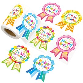Happy Birthday Badge Stickers for Kids It's My Birthday Stickers Home Classroom Birthday Party Decoration 200PCS