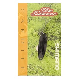 Shimano TR-0018 Cardiff Area Spoon Slim Swimmer 0.05 oz (1.5 g) 12S Black 972286 Lure