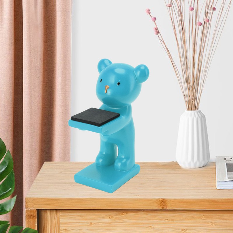 Bear Watch Stand Handcrafted Three Dimensional Modern Style Resin Watch