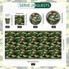 Kochorie 97 Pieces Camouflage Party Supplies Camo Disposable Tableware Set