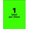 Avery Neon Shipping Labels for Laser Printers, 8-1/2" x 11",