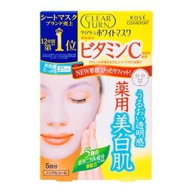 Kose Clear Turn Vitamin C Whitening Mask - 5 pcs
