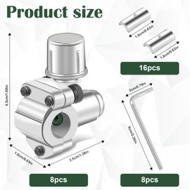 XXAptube 8 Pcs Bullet Piercing Valves Kits, BPV-31 Piercing Valve for Refrigerators Compatible with 1/4 Inch 5/16 Inch 3/8 Inch Outer Diameter Pipes, Replace for BPV31D, AP4502525, GPV14, MPV31