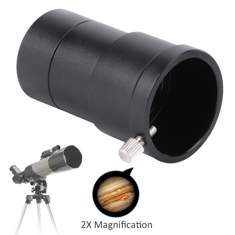 2X Magnification Eyepiece Comfortable Viewing for 1.25 Inch Reflecting Astronomical