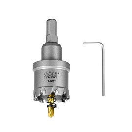 SALI 1-3/8" (35mm) TCT Hole Saw Kit Tungsten Carbide Tipped Hole Saw Drill Bit with Titanium-Plated Pilot Drill bit for Metal, Stainless Steel, Iron, Plastic