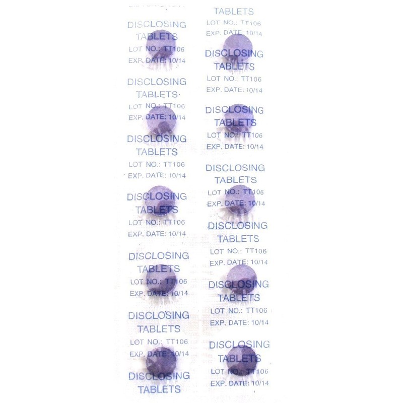 Plak Smacker Plaque Disclosing Tablets (Box of 250 Tablest)