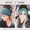 IVARYSS Extra Wide Headbands for Women Non-Slip, 7'' Large Twist