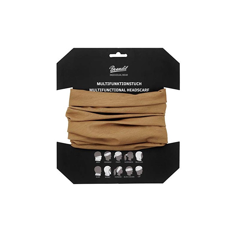 Brandit Multi-Functional Scarf, Many (Camouflage) Colours, Multifunctional, camel