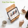 Pezin & Hulin Bamboo Tablet Stand, Angle Adjustable Desktop Cell