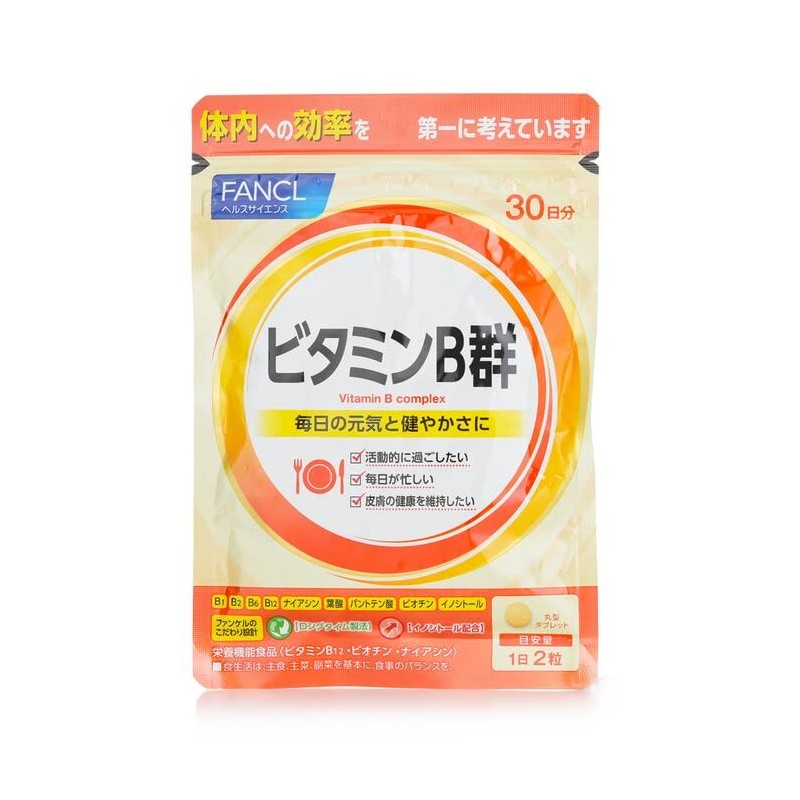 FANCL B Vitamin Group 30 Day Supply, 60 Capsules