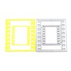 MinnowXY Rectangular Frame Metal Cutting Die e Punch Stencils Embossing