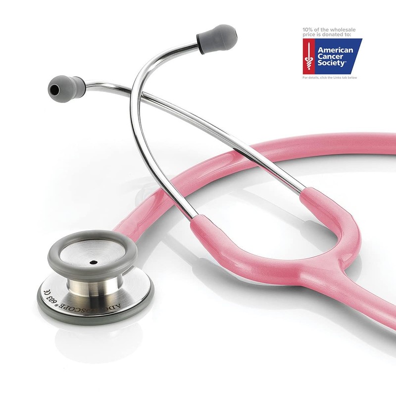 ADC Adscope 603 - Clinician Stethoscope - Metallic Pink