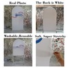 Iydamc Arched Fabric Backdrop Covers for Baseball Party Rookie of