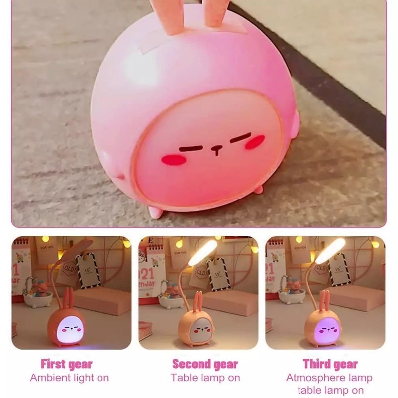 Persepolis Portable LED Desk Lamp with Night Light Cute Bunny