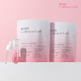 Ever Collagen Lab Freeze-dried GPH Collagen Booster Shot Ampoule Hyaluronic Acid PDRN 2 Pieces, 1 Piece / 에버콜라겐랩 동결건조 GPH 콜라겐 부스터샷 앰플 히알루론산 PDRN 2개입, 1개