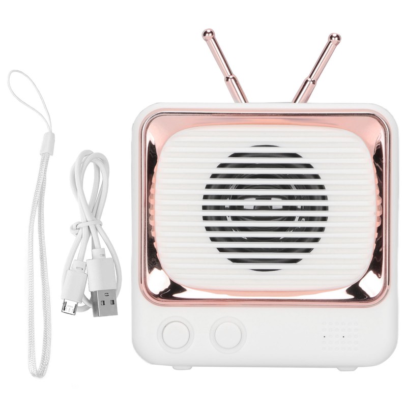 TV Shaped BT Speaker Wireless Lightweight Portable Mini Classic Style