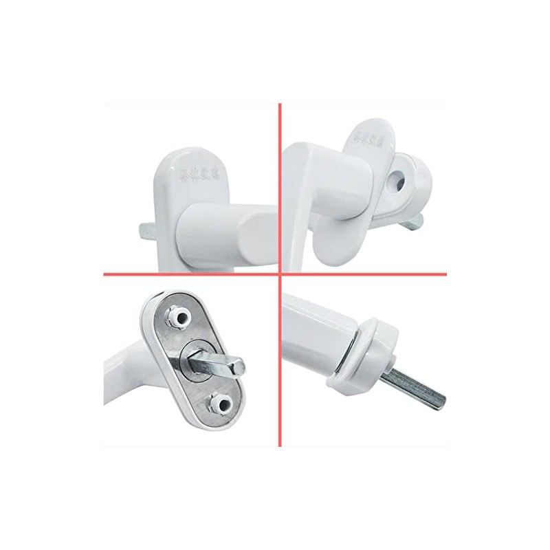 Hsthe Sea 2 x Aluminium Window Handle with Locking Pin