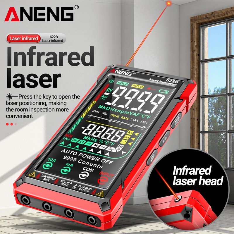 ERYUE Multimeters, Digital Multimeter Tester Smart Touch Auto-Ranging 9999 Counts