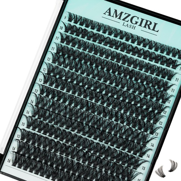 Lash Clusters Wispy 280PCS Eyelash Clusters 60D Lashes Clusters 9-16mm