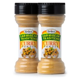 Grace Caribbean Traditions Curry Powder - 2 Pack of Jamaican Curry Powder Seasoning for a Perfect Blend of Curry Spice Heat and Jamaican Seasoning