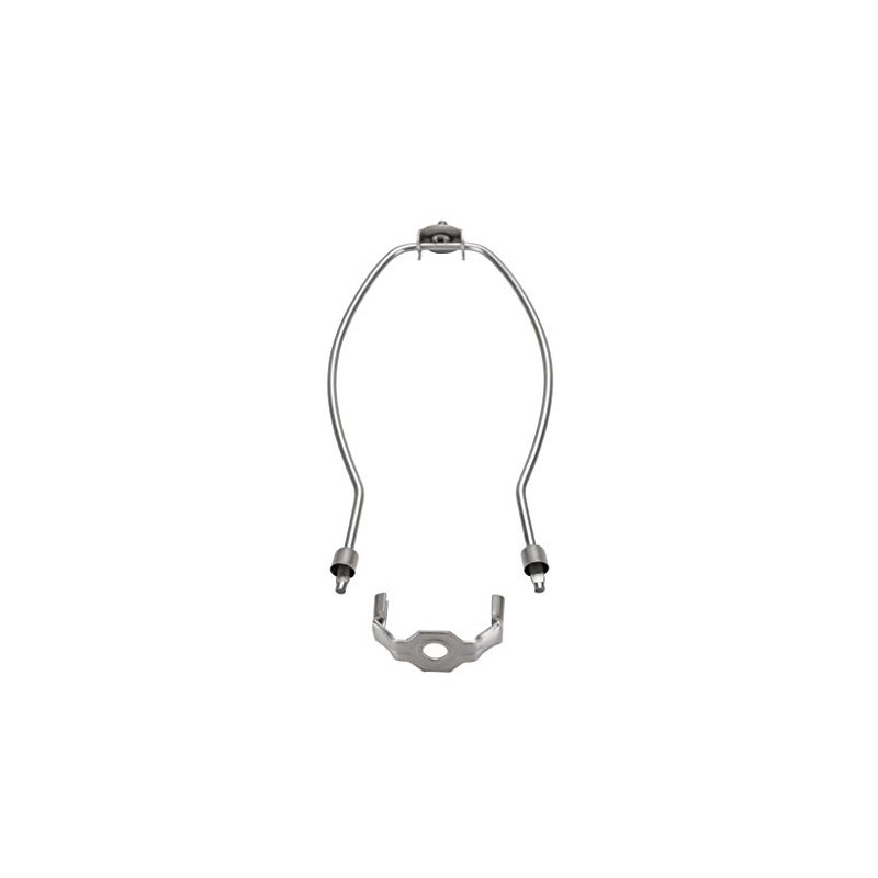 Aspen Creative 20008-2 Saddle, 11" Lamp Harp, Satin Nickel