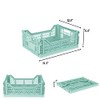 AYKASA Collapsible Storage Bins, Plastic Crate for Storage, Collapsible Crate,