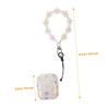 Mipcase Wireless Earbud Case Beaded Chain Shell Pattern Protective Sleeve