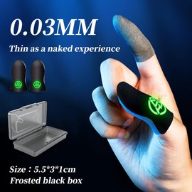 COYUN PUBG Gaming Finger Sleeve and 1 Box for Pro Mobile Gaming, PUBG Mobile Gaming Finger Sleeve, Finger Gloves, PUBG Finger Sleeve, Breathable