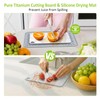 Rexspt 100% Pure Titanium Cutting Boards for Kitchen, Double-Sided Food-Grade