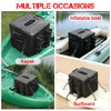 Kayak Fishing Crate with 4 Rod Holders,13"x13" Kayak Tackle Storage