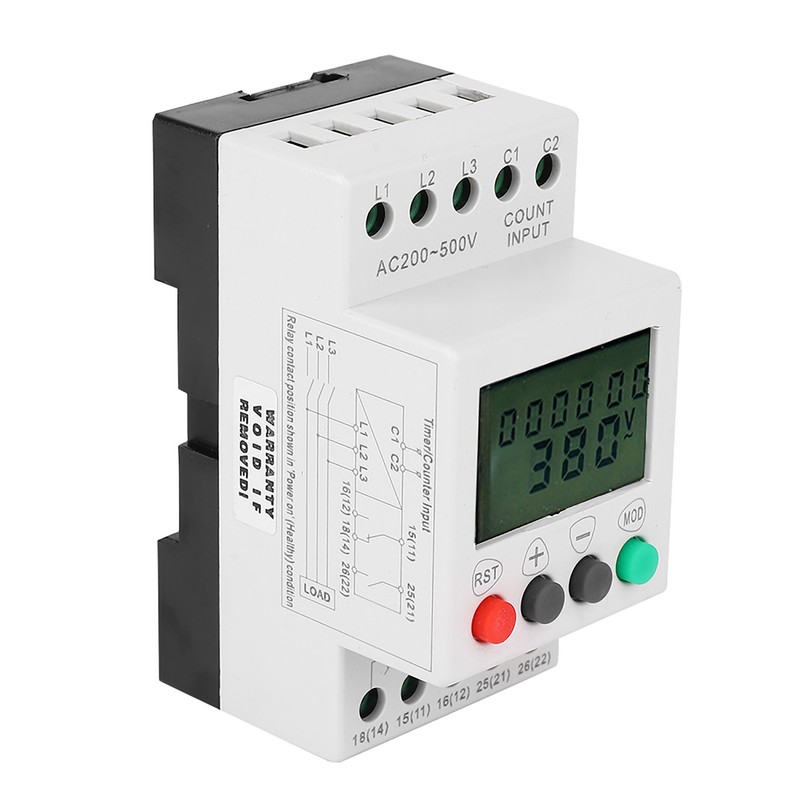 JFY-5-1 Over Under Voltage Phase Failure LCD Display Protector 3