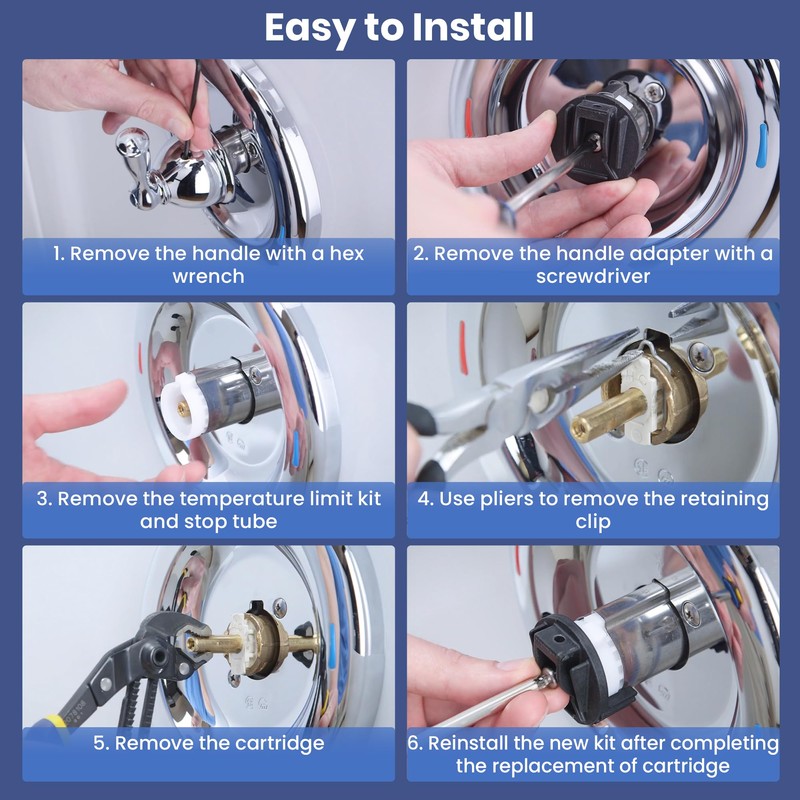 Enhon Shower Handle Adapter Kit Replacement for 116653, Compatible with