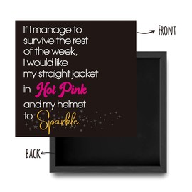 Funny Office Decor If I Manage To Survive The Rest Of The Week Wooden Box Sign Home Office Desk Decor for Men Women, Office Shelf Cubicle Table Wall Decor Coworker HR Gifts for Boss