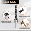 KEWAYO HSS 5 Flute Countersink Drill Bit Set Screwdriver Reamer
