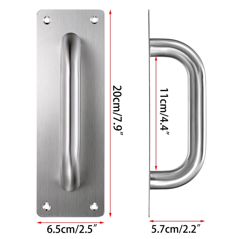 Sumnacon Stainless Steel Door Handle, 4 Pack Pull Push Handle