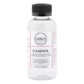 Gamblin Gamsol Odorless Mineral Spirits Bottle, 4.2oz