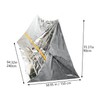 VICASKY 2pcs Emergency Tube Tent Disposable Silver Shelter for Camping