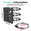 Mast Mount: Vertical Mast Mount 3 Loops Stainless Steel Corner