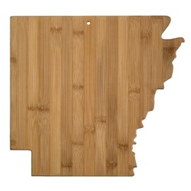 Totally Bamboo Arkansas State Shaped Serving and Cutting Board