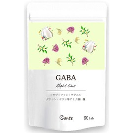 Nippon Sante Sleep Time Supplement GABA 3600mg Formula Tryptophan Glycine etc. 11 Types Made in Japan 60 Tablets