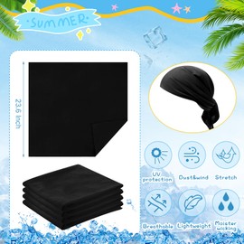 4 Pcs Cooling Bandana for Men Women Wicking Bandanas Scarfs Sun Protective Cools Instantly When Wet Breathable Face(Retro Color, Vintage)