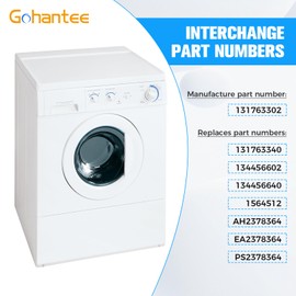 Washer Door Striker 131763302 Replacement for Frigidaire Electrolux Washers Washing Machines Replace AP4508273 131763340 134456602 134456640 1564512 AH2378364 EA2378364 PS23783642